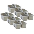 Teacher Created Resources Teacher Created Resources TCR20441-6 Plastic Storage Caddy; Gray - Pack of 6 TCR20441-6